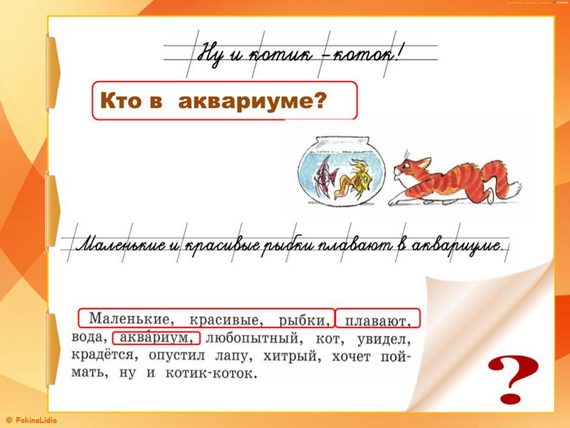 Кто в аквариуме?