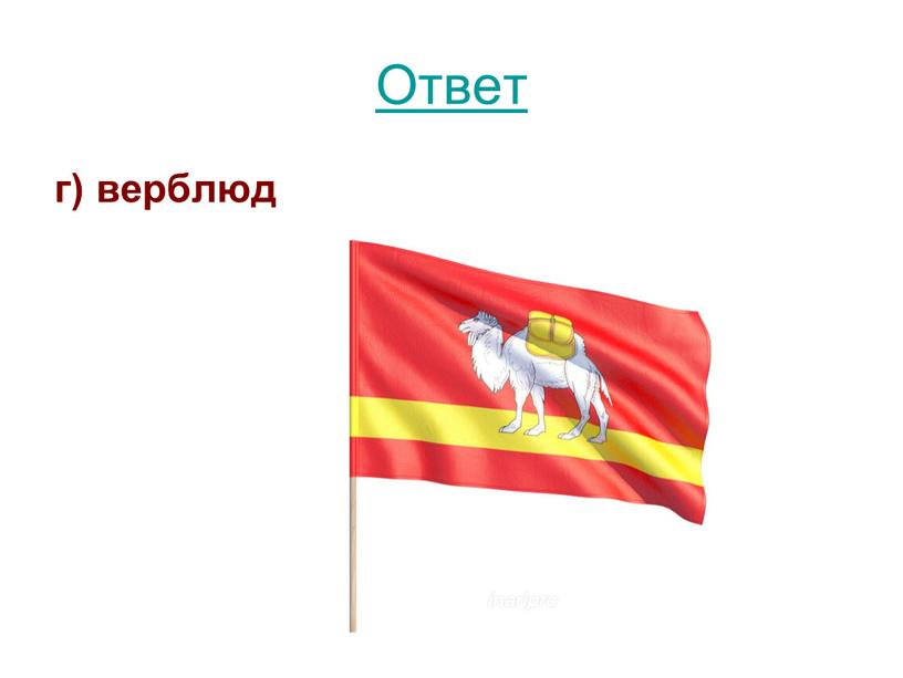 Ответ г) верблюд