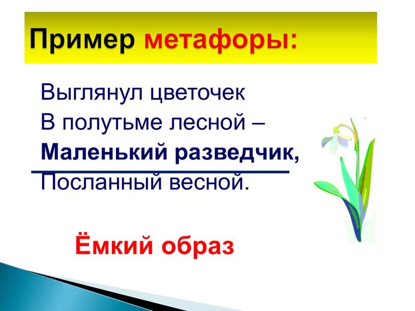 Выглянул цветочек В полутьме лесной –