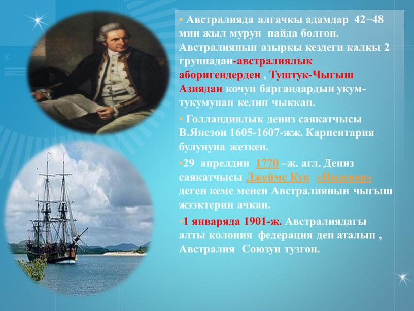 Австралияда алгачкы адамдар 42−48 мин жыл мурун пайда болгон