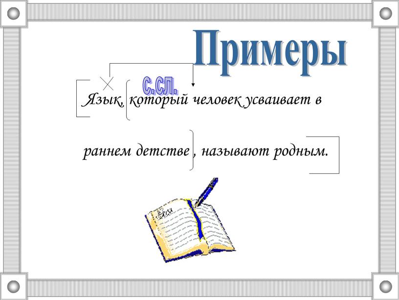 Язык, который человек усваивает в раннем детстве , называют родным