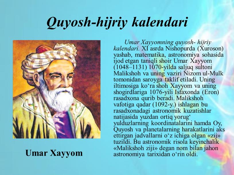 Quyosh-hijriy kalendari