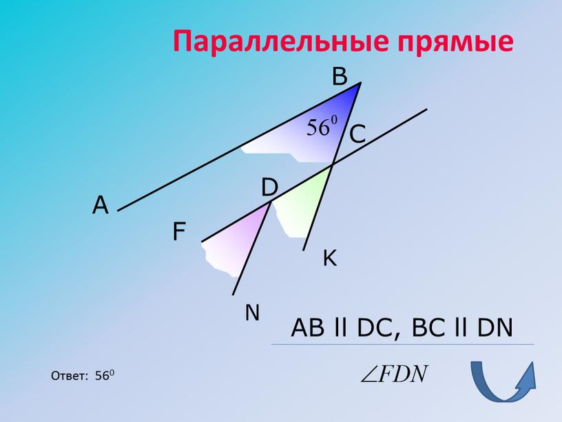 Параллельные прямые A B F D C N