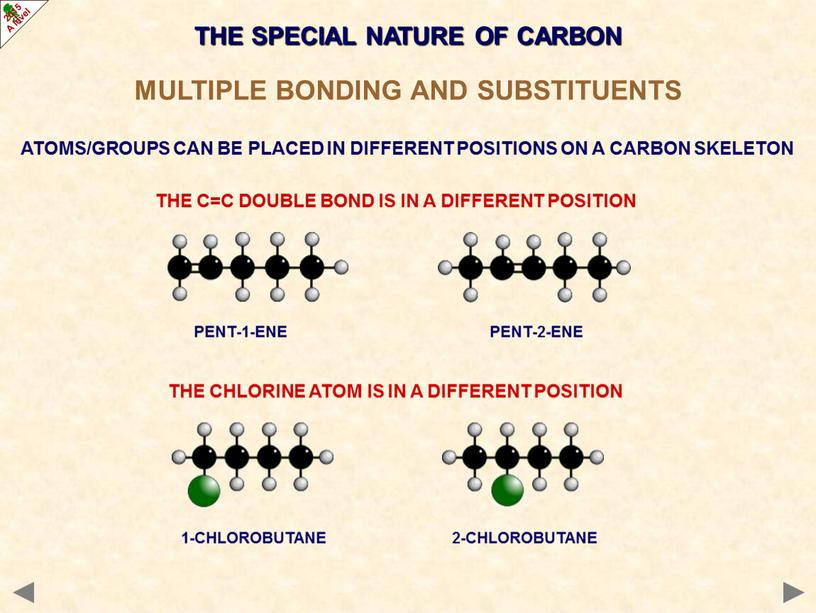 MULTIPLE BONDING AND SUBSTITUENTS