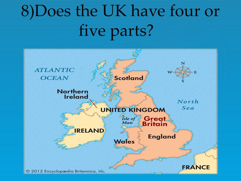 Does the UK have four or five parts?