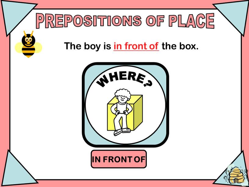 PREPOSITIONS OF PLACE IN FRONT