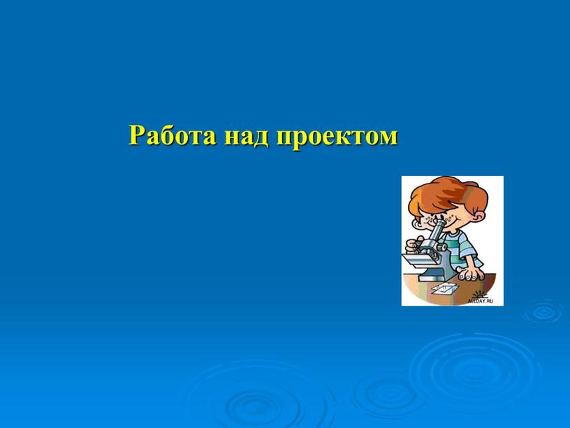 Работа над проектом