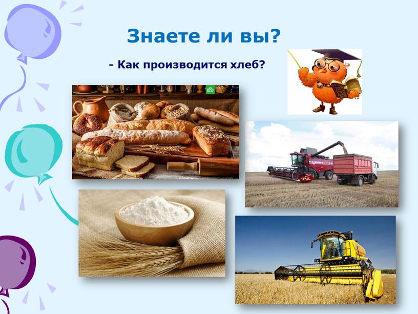 Знаете ли вы? - Как производится хлеб?