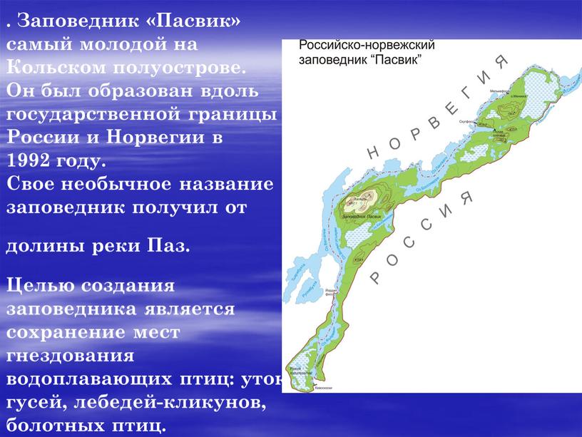 Заповедник «Пасвик» самый молодой на