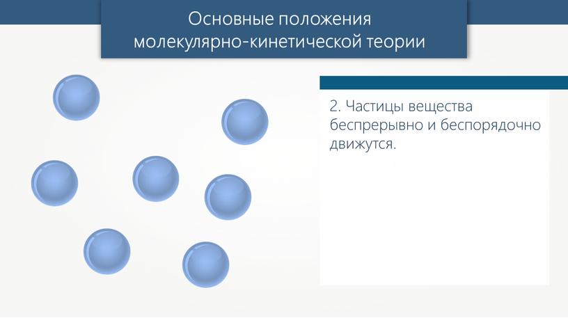 Основные положения молекулярно-кинетической теории 2