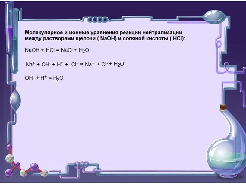 Ионные уравнения