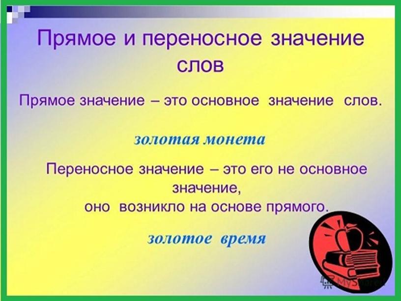 Конспект урока русского языка 4 класс программа "Перспектива"  тема "Прямое и переносное значение слова"