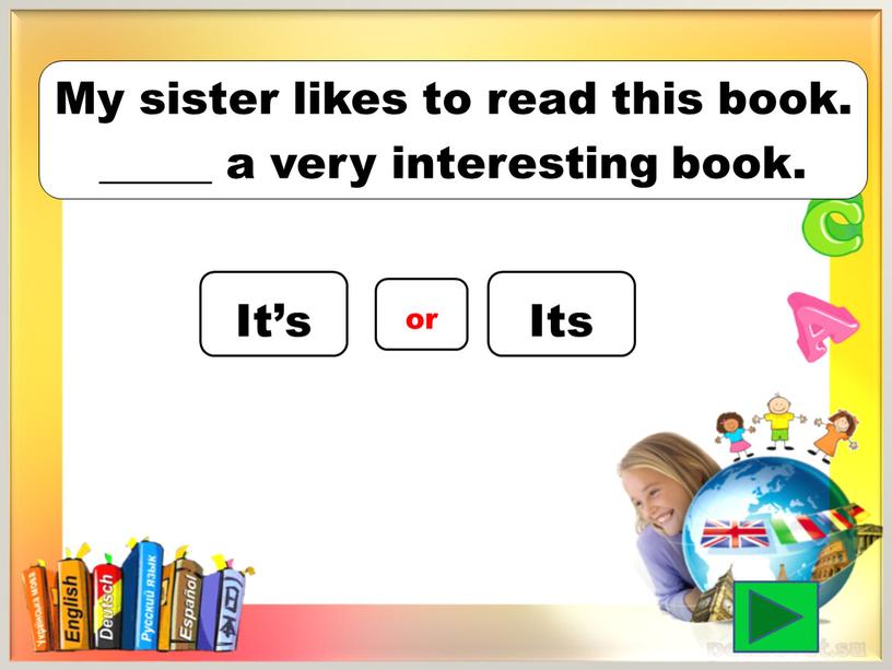 My sister likes to read this book