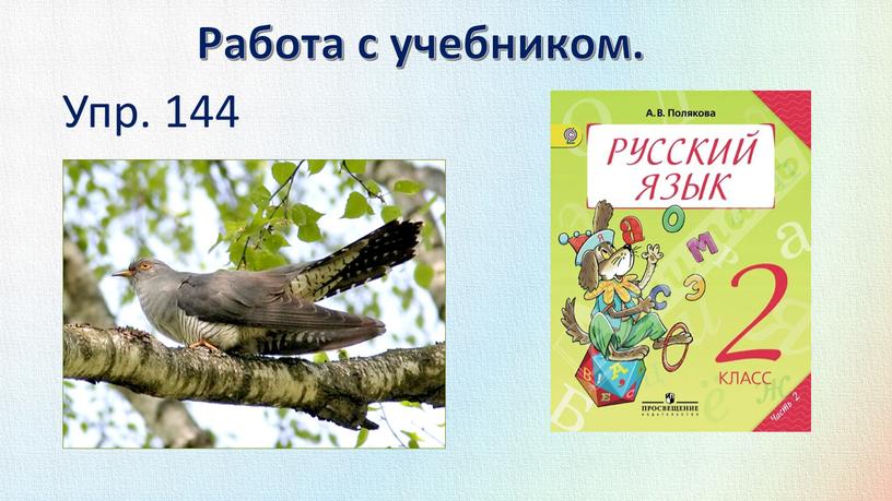 Работа с учебником. Упр. 144