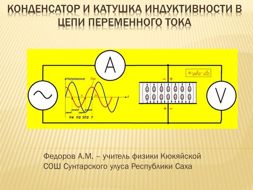 Конденсатор и катушка индуктивности в цепи переменного тока