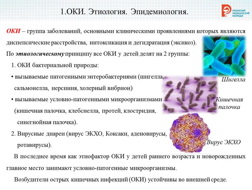 ОКИ. Этиология. Эпидемиология.