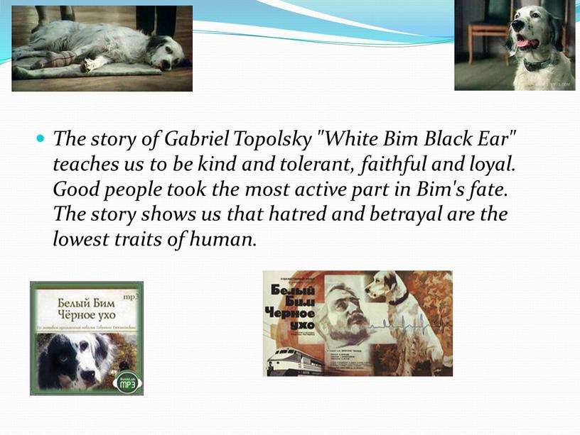 The story of Gabriel Topolsky "White