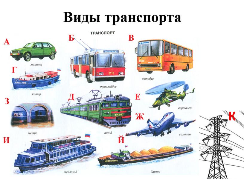 Картинка все виды транспорта