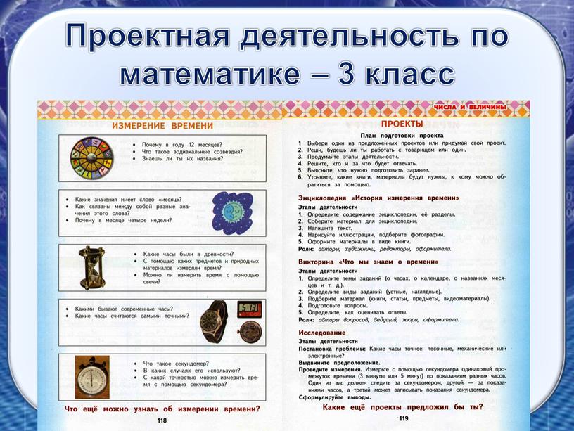 Проектная деятельность по математике – 3 класс