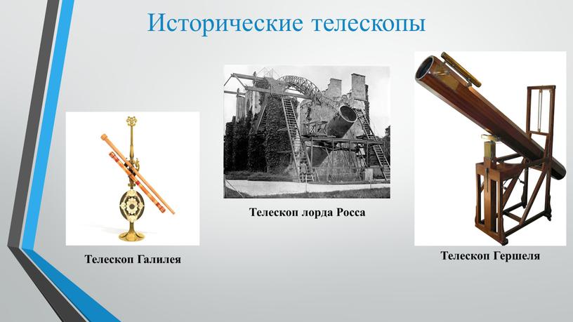 Исторические телескопы Телескоп