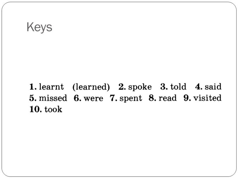 Keys