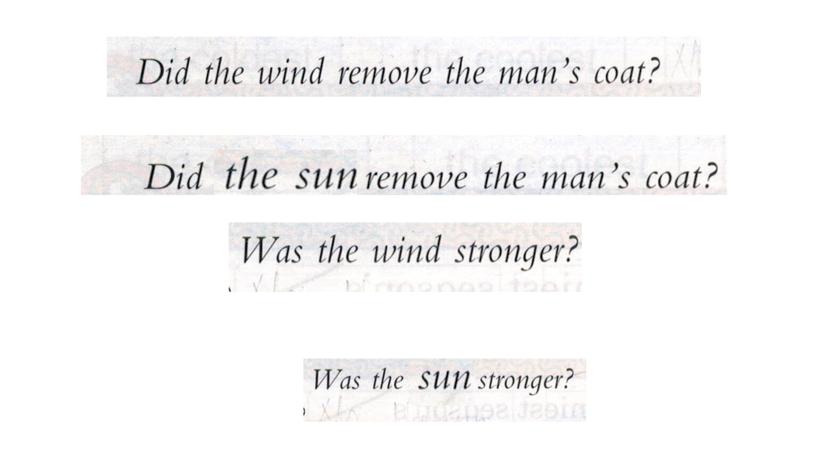 Методическая разработка по работе с текстом и запоминанию неправильных  глаголов на примере сказки "Солнце и Ветер"