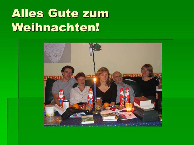 Alles Gute zum Weihnachten!