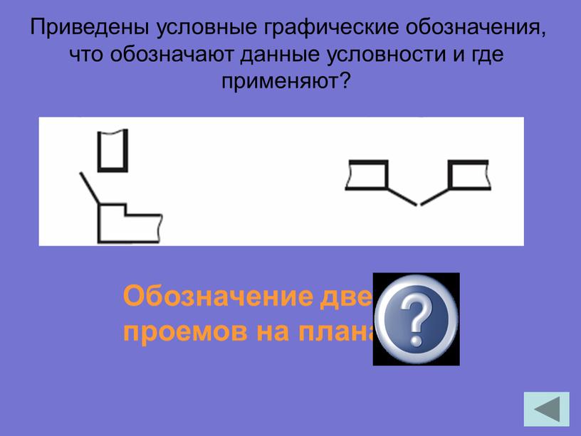 Приведены условные графические обозначения, что обозначают данные условности и где применяют?