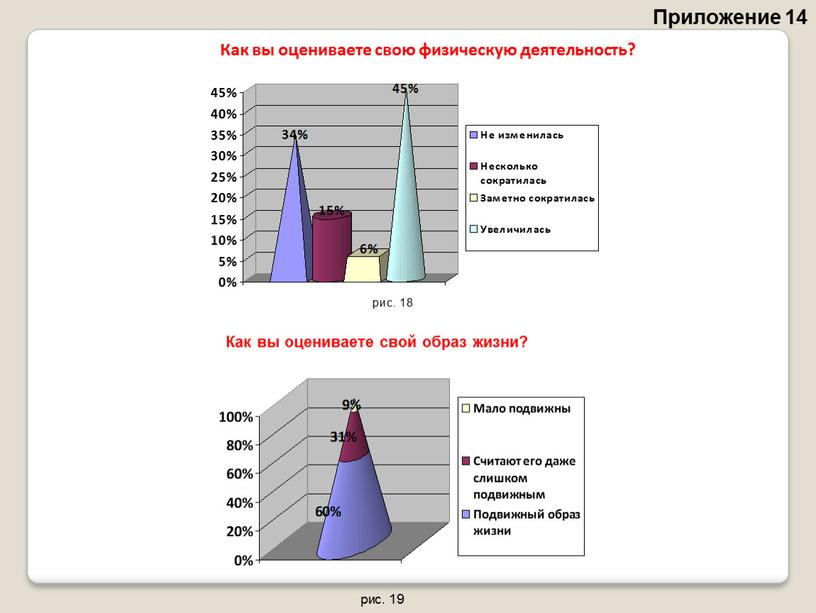 Приложение 14 Как вы оцениваете свою физическую деятельность?