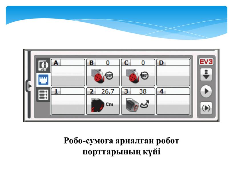 Робо-сумоға арналған робот порттарының күйі