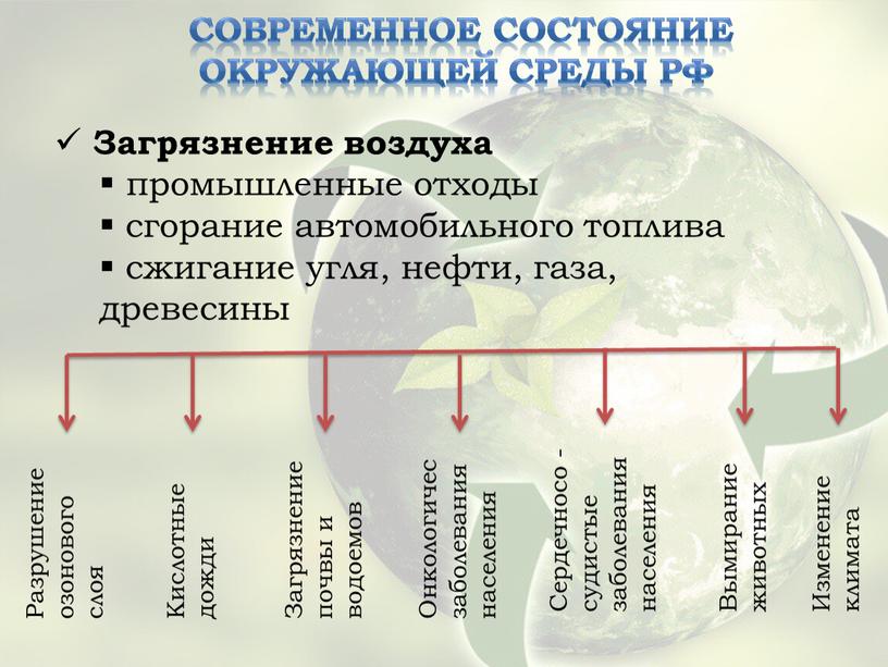 Современное состояние окружающей среды