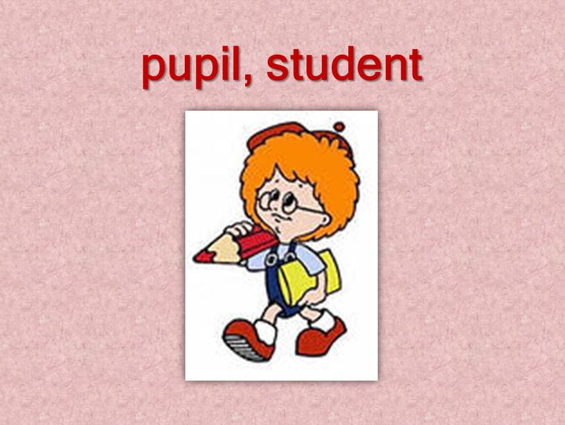 pupil, student