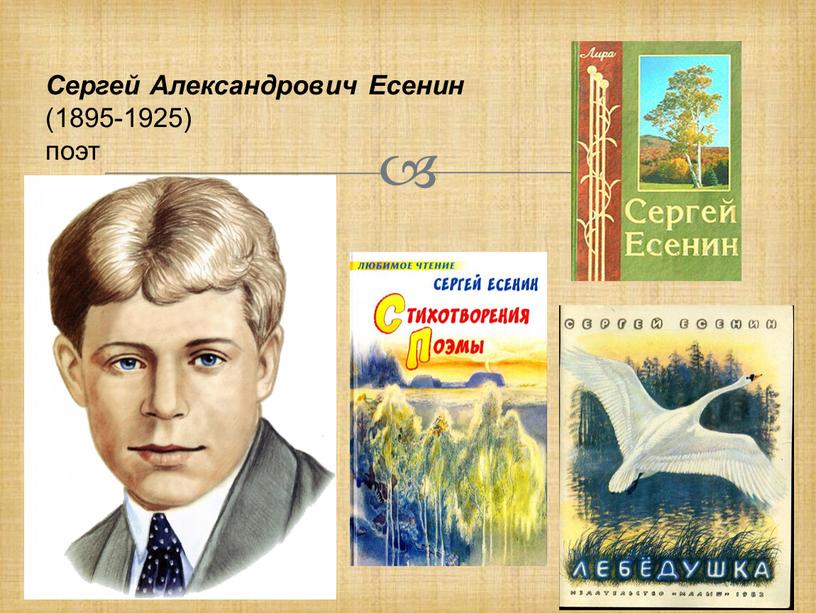 Сергей Александрович Есенин (1895-1925) поэт