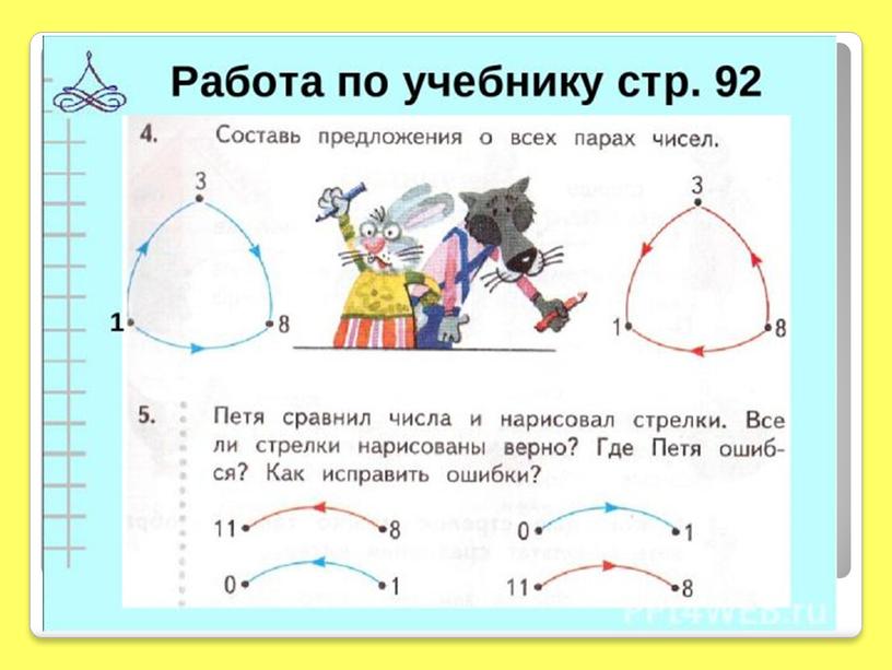 Презентация по математике "Сравнение. Результат сравнения" - 1 класс по программе "Начальная школа 21 века"