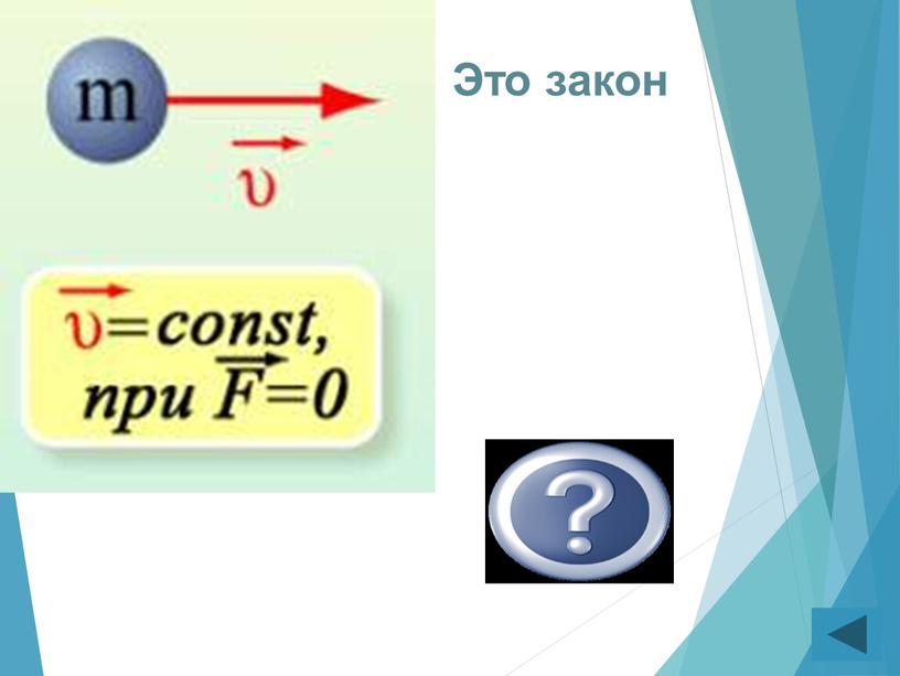 1 закон Ньютона Это закон
