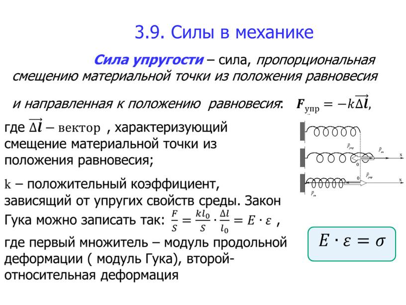 3.9. Силы в механике