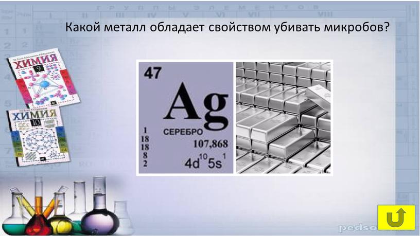 Какой металл обладает свойством убивать микробов?