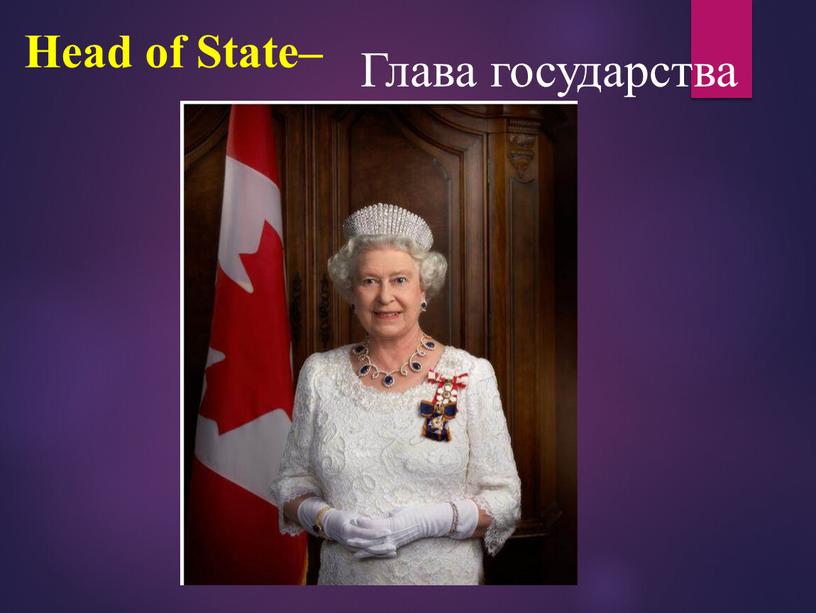 Head of State– Глава государства