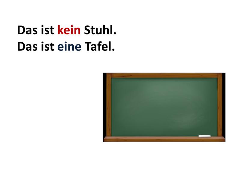 Das ist kein Stuhl. Das ist eine