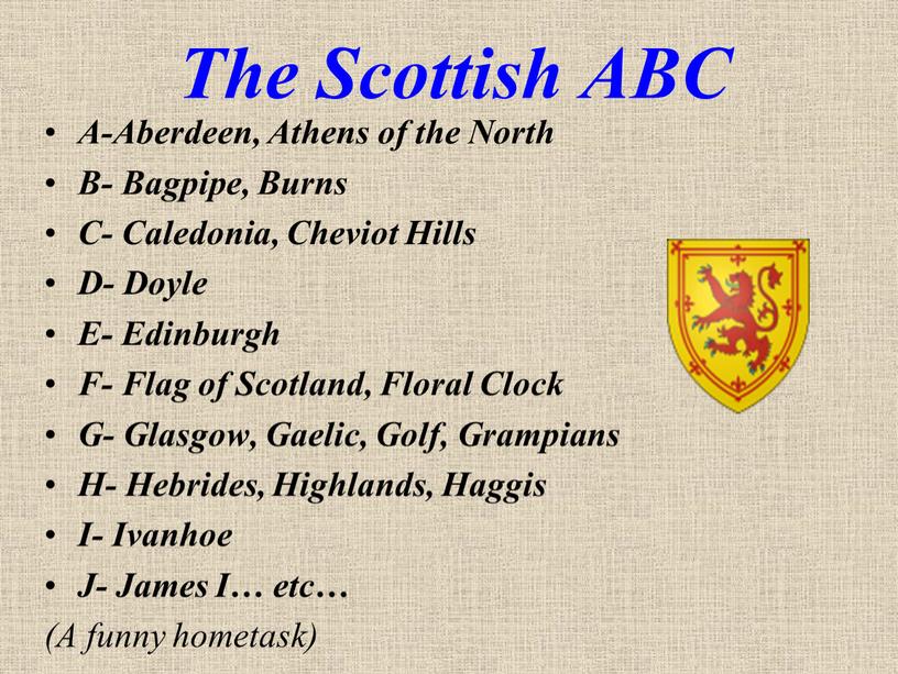 The Scottish ABC A-Aberdeen, Athens of the