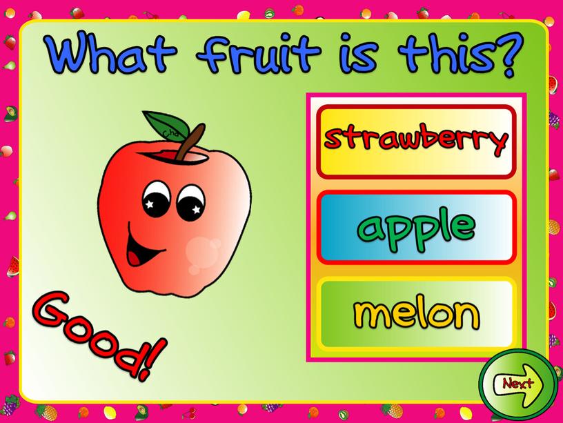 Игра-презентация по английскому языку на тему:"What fruit is this?"