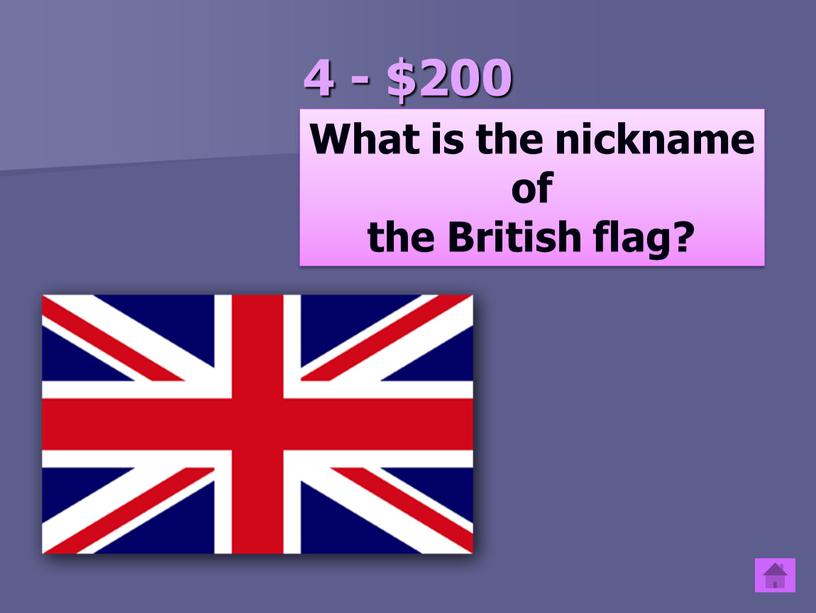 What is the nickname of the British flag?