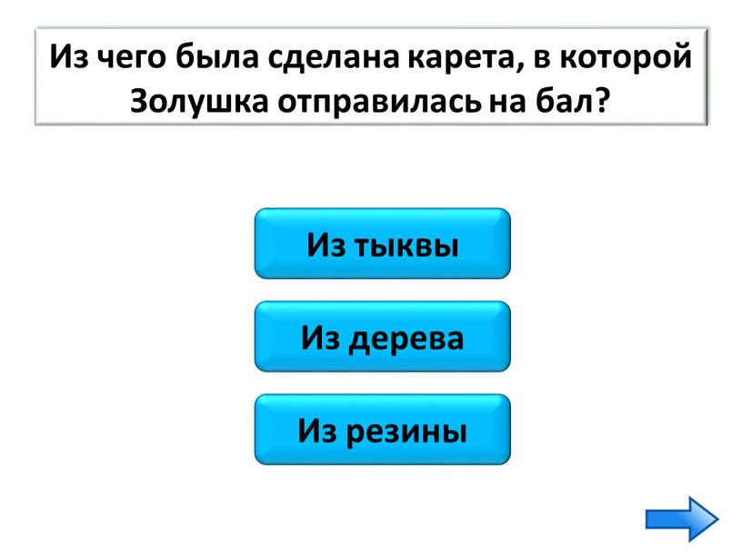 Из тыквы Из дерева Из резины Из чего была сделана карета, в которой