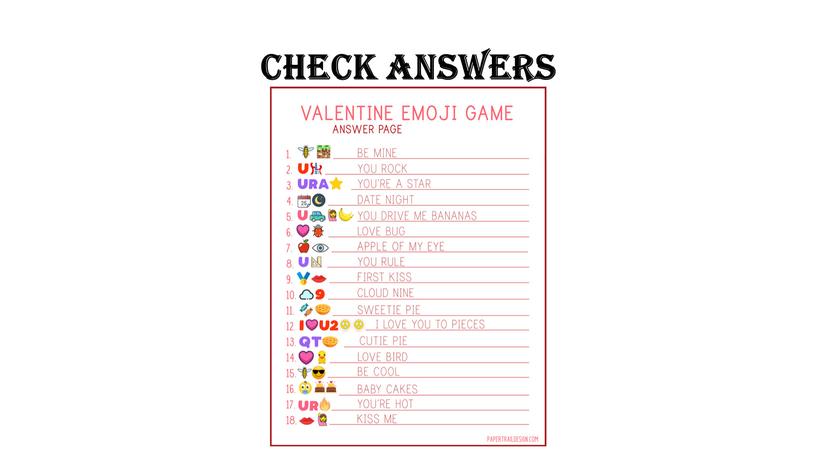 Check answers