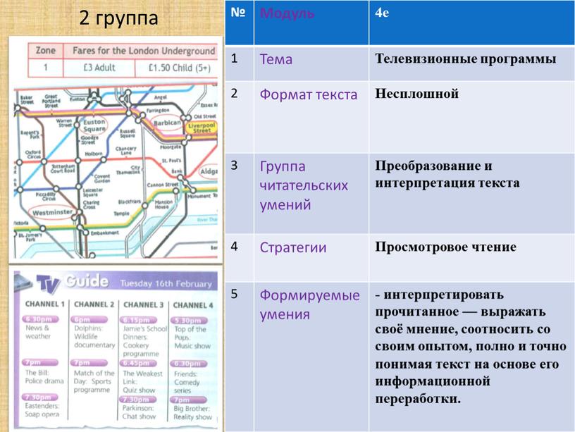 Модуль 4e 1 Тема Телевизионные программы 2