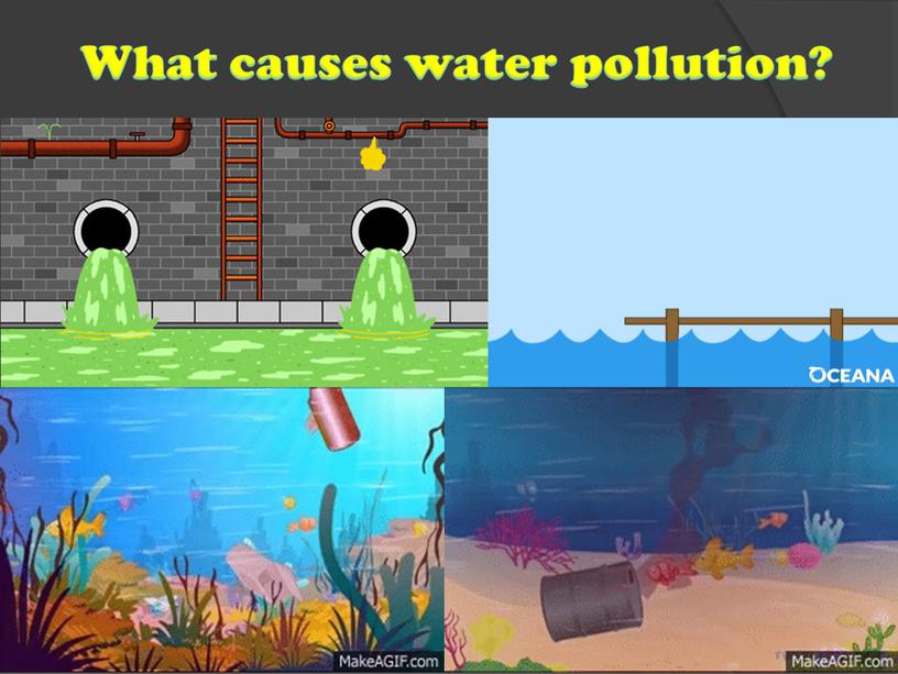 What causes water pollution?