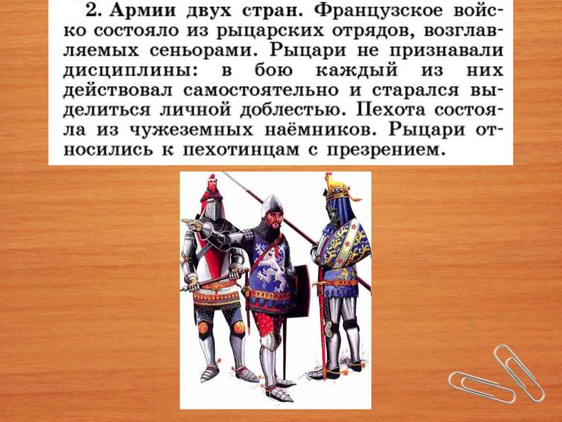 Учебная презентация к уроку истории в 6 классе Тема: «Столетняя война».