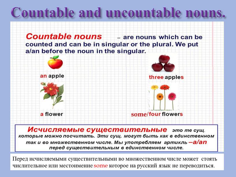 Countable and uncountable nouns