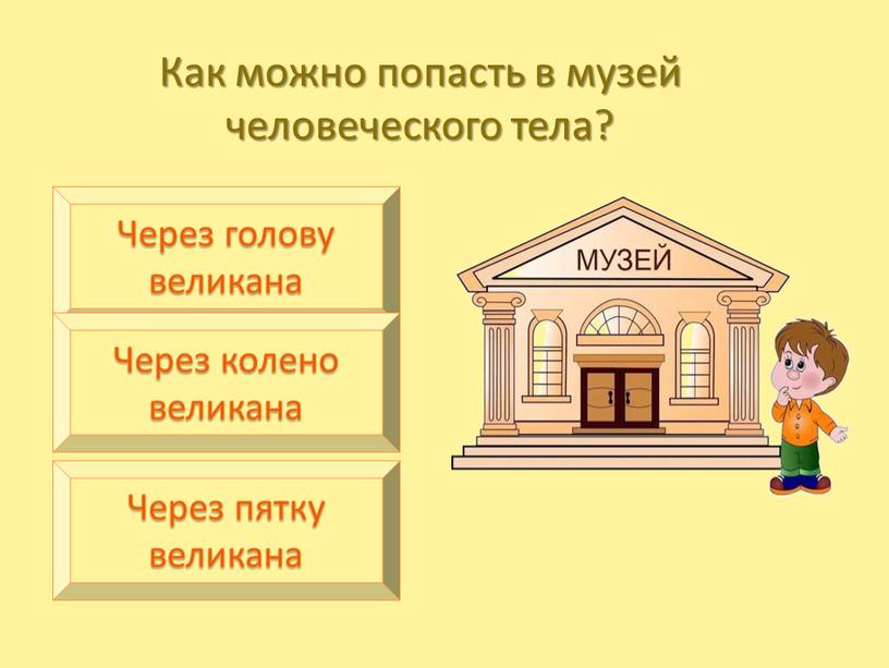 Как можно попасть в музей человеческого тела?