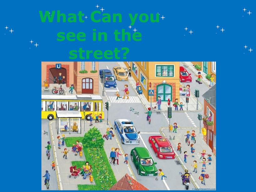 What Can you see in the street?